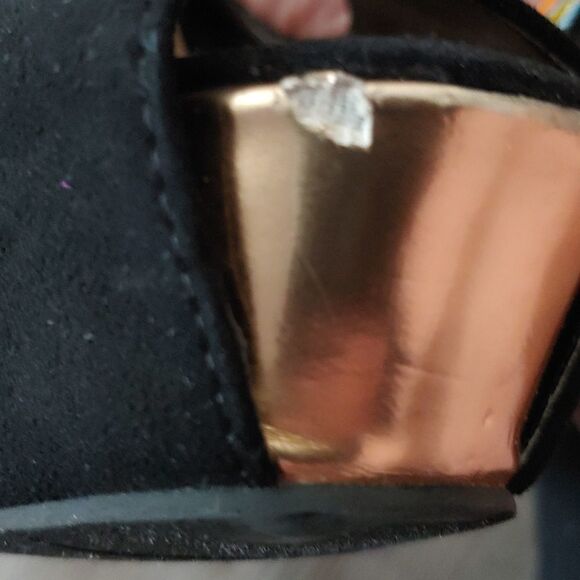 JustFab black stiletto platform Birdie heels Sz 9 - Picture 7 of 7